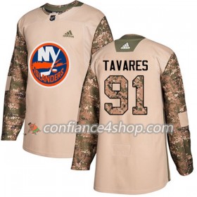 Adidas Maillot de Hockey New York Islanders John Tavares 91 2017-2018 Camo Veterans Day Practice Authentic - Homme